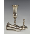 Large 19C Pair Russian Silver Engraved Flutes image 2