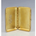 Large 19C Russian Gilt Silver Enamel Cigar Case image 4