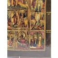 Large 19C Russian Orthodox Icon of The Great Feasts image 3