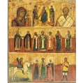 Large 19C Russian Orthodox Icon of The Selected Saints image 7