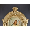 Large 19C Russian Orthodox Icon St. Archagel Gabriel image 3