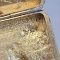 Large 19C Russian Silver Cast Cigarette Case image 1
