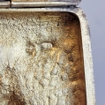Large 19C Russian Silver Cast Cigarette Case image 2