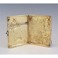 Large 19C Russian Silver Cast Cigarette Case image 5