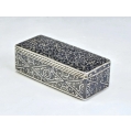 Large 19C Russian Silver Niello Snuff Tobacco Box image 8