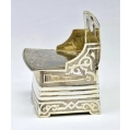Large 19C Russian Silver Salt Throne 1863 image 7