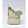 Large 19C Russian Silver Salt Throne 1863 image 9