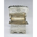 Large 19C Russian Silver Salt Throne image 11