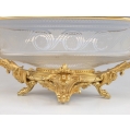 Large 19th-Century French Baccarat Crystal Ormolu Centerpiece, Stamped HALPHEN image 2