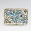 Large 19th century Imperial Russian Silver-Gilt Cloisonné Enamel Cigar Box image 1