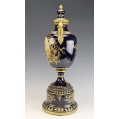 Large Antique Austrian Royal Vienna H/P Porcelain Vase Urn image 3