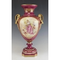 Large Antique Austrian Royal Vienna Porcelain Vase Urn Signed image 17