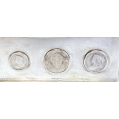 Large Antique English Sterling Silver Coin Inset Box image 12