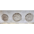 Large Antique English Sterling Silver Coin Inset Box image 17