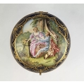 Large Antique French Sevres Porcelain Jewelry Box image 10