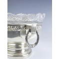 Large Antique German Silver Crystal Centerpiece Bowl image 9