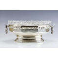 Large Antique German Silver Crystal Centerpiece Bowl image 13