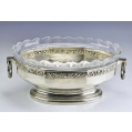 Large Antique German Silver Crystal Centerpiece Bowl image 14