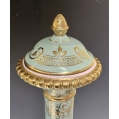 Large Antique Vintage Pair Royal Vienna Style Porcelain Vases Hand Painted image 2