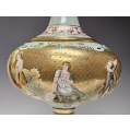 Large Antique Vintage Pair Royal Vienna Style Porcelain Vases Hand Painted image 5