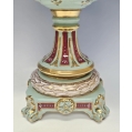 Large Antique Vintage Pair Royal Vienna Style Porcelain Vases Hand Painted image 6