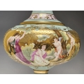 Large Antique Vintage Pair Royal Vienna Style Porcelain Vases Hand Painted image 7