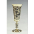 Large Early 19C Imperial Russian Silver Niello Goblet image 1