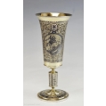 Large Early 19C Imperial Russian Silver Niello Goblet image 2