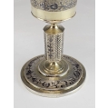 Large Early 19C Imperial Russian Silver Niello Goblet image 8