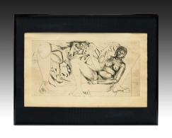 Large Ernst Neizvestny Russian/American ( 1925-2016 ) Etching 1971