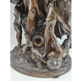 Large Fine 19C French Bronze Statue After Michel Claude Clodion ( 1738-1814 ) image 4