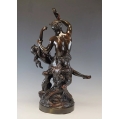 Large Fine 19C French Bronze Statue After Michel Claude Clodion ( 1738-1814 ) image 6