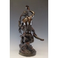 Large Fine 19C French Bronze Statue After Michel Claude Clodion ( 1738-1814 ) image 7