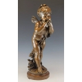 Large Fine 19C French Bronze Statue Auguste Moreau ( 1834-1917 ) image 2