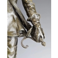 Large Fine 19C French Bronze Statue Edouard Drouot ( 1859-1945 ) La Mousquetaire image 7