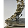 Large Fine 19C French Bronze Statue Edouard Drouot ( 1859-1945 ) La Mousquetaire image 9