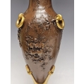 Large Fine 19C French Gilt Patinated Bronze Pair Candelabras Vases image 18