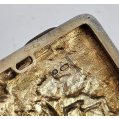Large Heavy Imperial Russian Silver & Gold Mounted Cigarette Case, Military Scene image 6