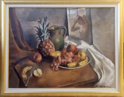 Large Oil Canvas Painting Robert Brackman ( American/Russian 1898-1980 )