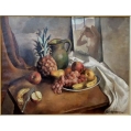Large Oil Canvas Painting Robert Brackman ( American/Russian 1898-1980 ) image 9