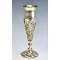 Large Rare 19C Russian Repousse Silver Vase image 8