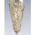 Large Rare 19C Russian Repousse Silver Vase image 9