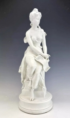 Lg Antique French Bisquit Porcelain Sevres Sculpture Hippolyte Moreau(1832-1926)