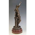 Lrg 19C French Bronze Sculpture Louis Auguste Moreau ( 1855 - 1919 ) image 5