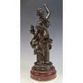 Lrg 19C French Bronze Sculpture Louis Auguste Moreau ( 1855 - 1919 ) image 6