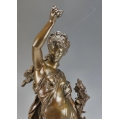 Lrg 19C French Bronze Sculpture Louis Auguste Moreau ( 1855 - 1919 ) image 10