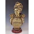 Lrg 19C French Gilt Bronze Bust Sculpture Ernest Rancoulet ( 1842-1918 ) image 5