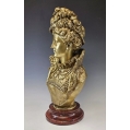 Lrg 19C French Gilt Bronze Bust Sculpture Ernest Rancoulet ( 1842-1918 ) image 6