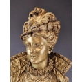 Lrg 19C French Gilt Bronze Bust Sculpture Ernest Rancoulet ( 1842-1918 ) image 10