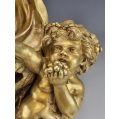 Lrg 19C French Gilt Bronze Sculpture Bacchanalia Claude M.Clodion ( 1738-1814) image 3